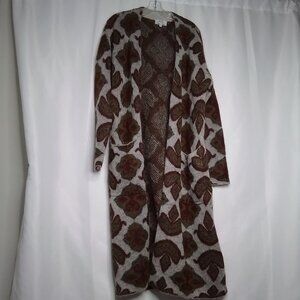 INDIA HICKS DAY BIRGER ET MIKKELSEN SERENGETI SWEATER DUSTER SIZE L